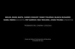 Trobades del cinema i l'escola (part 2)