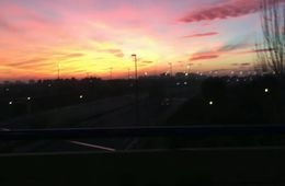 Atardecer en Moratalaz. Marina, IES Rey Pastor